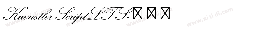 Kuenstler ScriptLT S字体转换